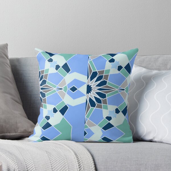 Item preview, islamic geometrical pattern, blue designed and sold by icantfindsalma.