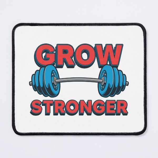 Item preview, Motivational design urging you to grow stronger with vibrant fitness and workout themes for gym lovers designed and sold by DigitalGraphic1.