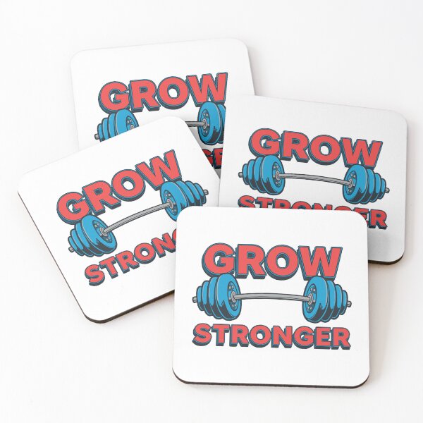 Item preview, Motivational design urging you to grow stronger with vibrant fitness and workout themes for gym lovers designed and sold by DigitalGraphic1.
