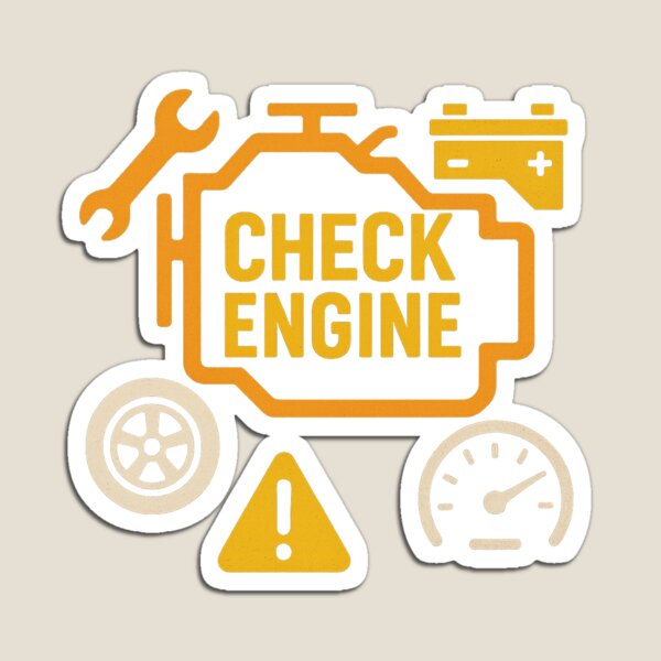Item preview, Check Engine designed and sold by UA-Shirts.