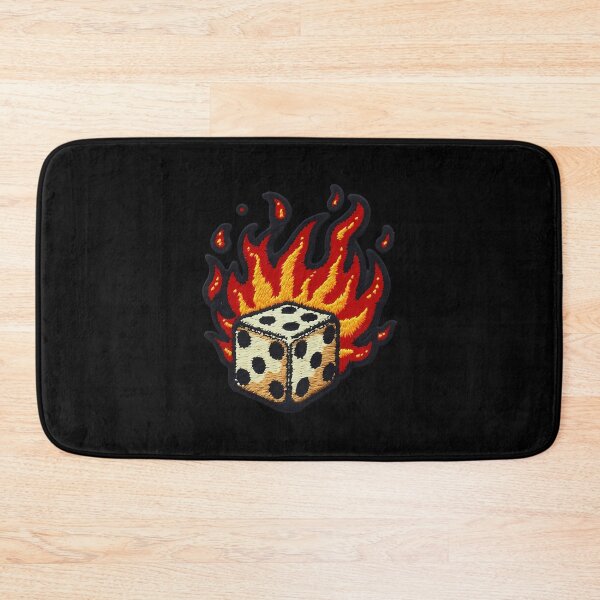Item preview, Iron On Patches Dice On Fire designed and sold by shoplieu.