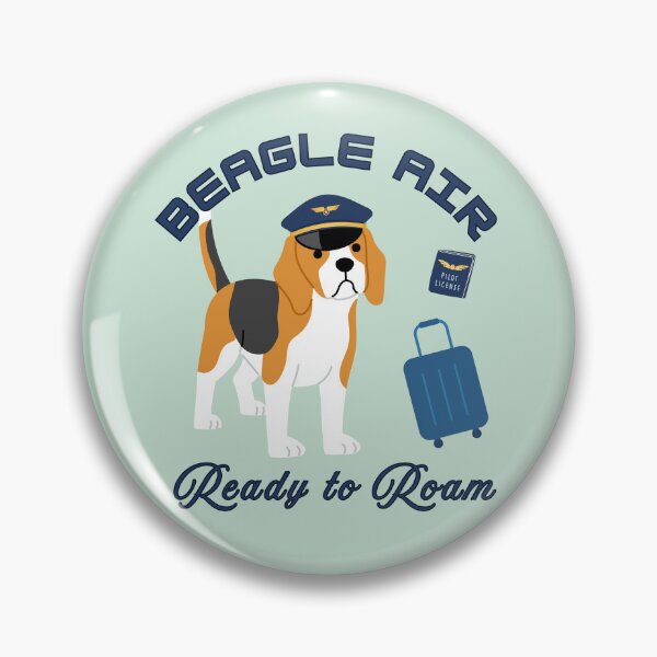 Item preview, Beagle Air – Ready to Roam Funny Beagle Traveler Design designed and sold by TheBeeKindSpace.