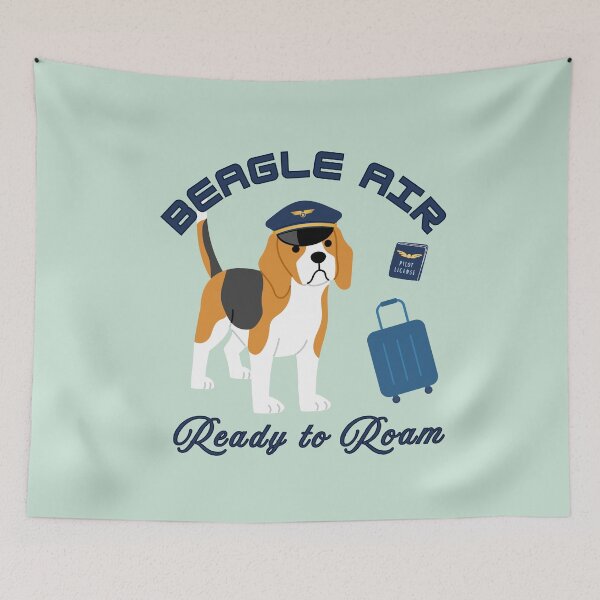 Item preview, Beagle Air – Ready to Roam Funny Beagle Traveler Design designed and sold by TheBeeKindSpace.