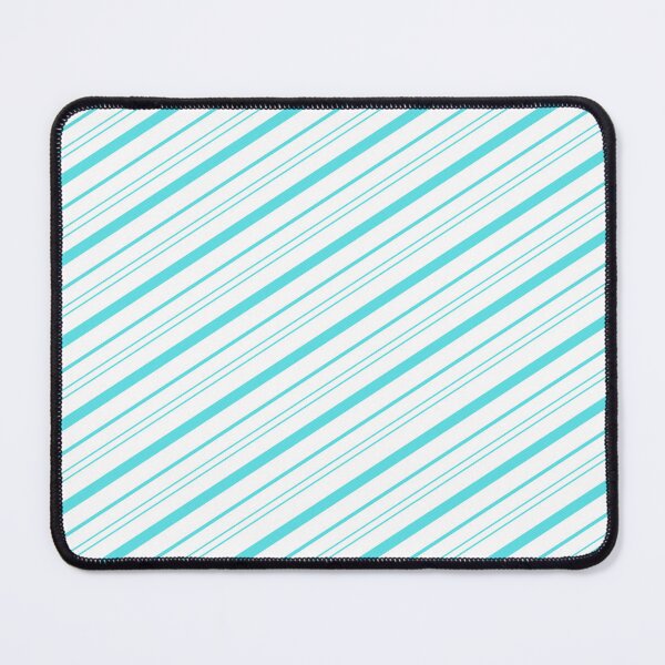Item preview, Cute Christmas Pattern Turquoise Candy Cane Stripes designed and sold by humnoo.