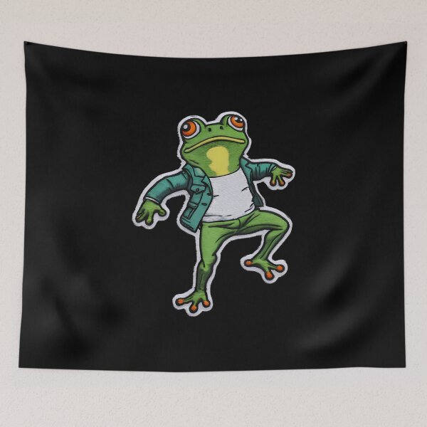 Item preview, Happy Cute Frog Cool Iron On Patches designed and sold by shoplieu.