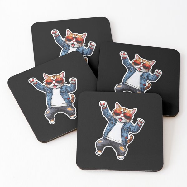 Item preview, Happy Cute Cat Cool Iron On Patches designed and sold by shoplieu.