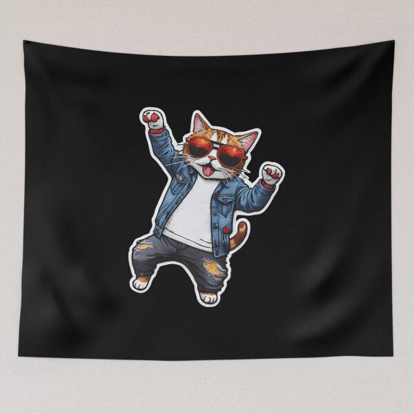 Item preview, Happy Cute Cat Cool Iron On Patches designed and sold by shoplieu.