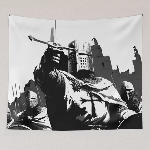 Item preview, Medieval Knights in Full Armor, Castle - Patriotic Series designed and sold by Mission Ready.