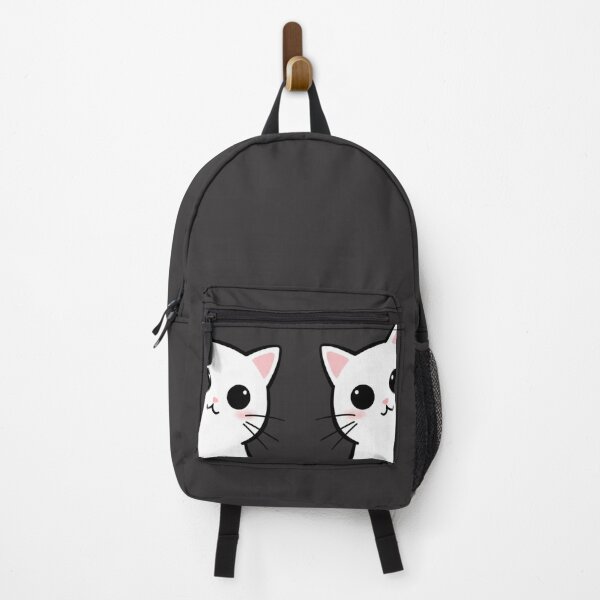Item preview, A white kitten is poking its head out. designed and sold by PattaZone.