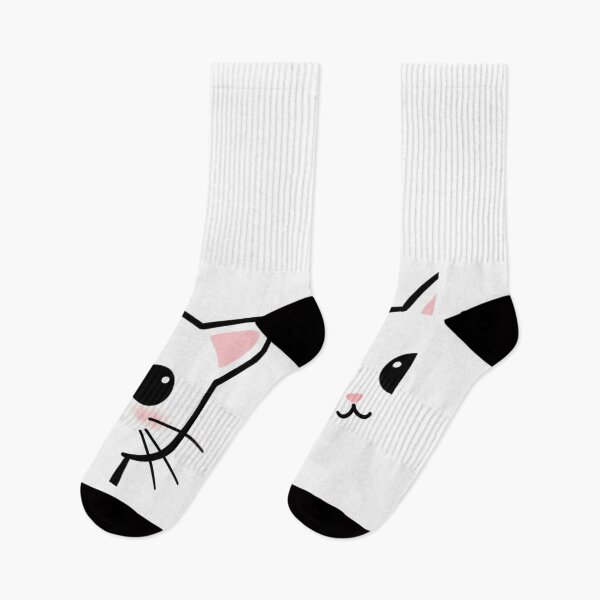 Item preview, A white kitten is poking its head out. designed and sold by PattaZone.