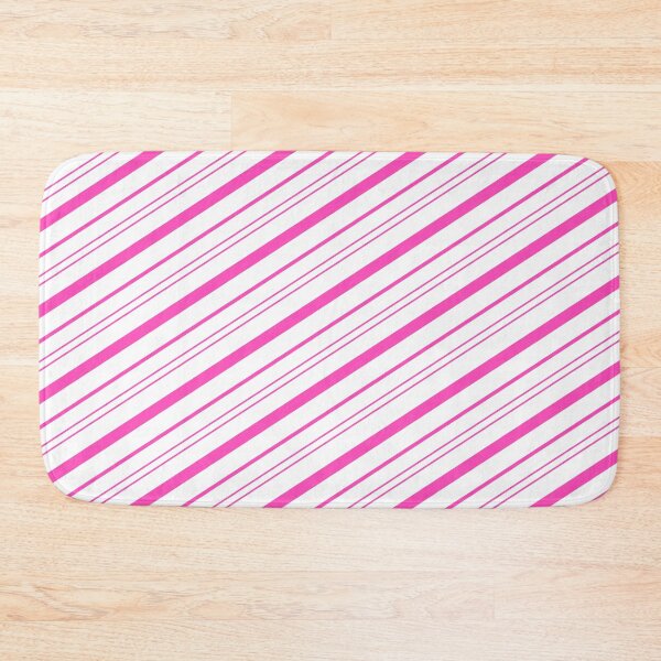 Item preview, Cute Christmas Pattern - Bright Pink Candy Cane Stripes designed and sold by humnoo.