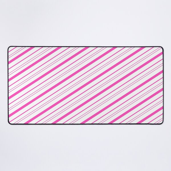 Item preview, Cute Christmas Pattern - Bright Pink Candy Cane Stripes designed and sold by humnoo.