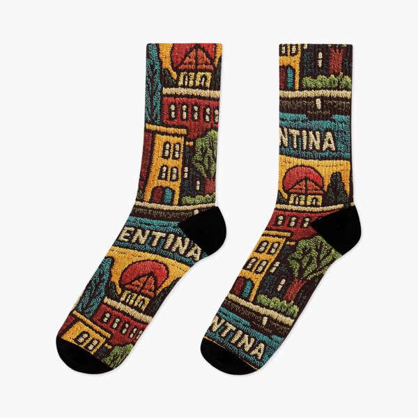 Item preview, Argentina Woven Folk Art Travel Poster designed and sold by TuncGK.