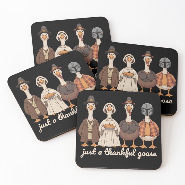 Item preview, Just A Thankful Goose Thanksgiving - Fall Goose Family Turkey day-musical goose thanksgiving designed and sold by InkRebelprint.