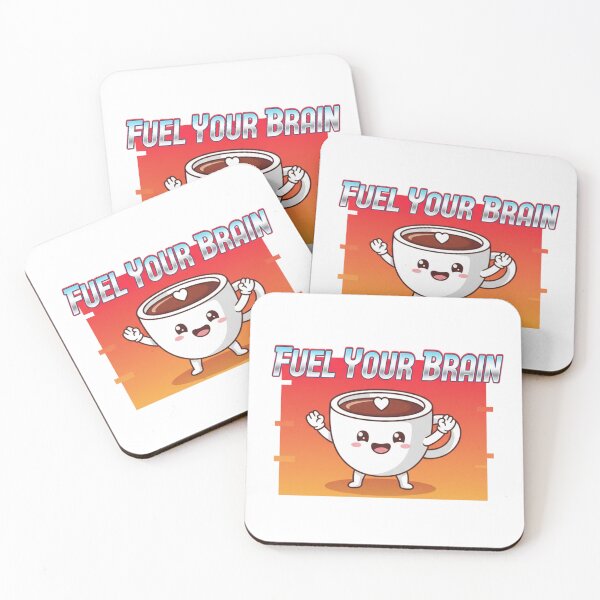 Item preview, Fuel Your Brain – Cute Coffee Cup Y2K Study Motivation Design designed and sold by Amr Darwish Graphic designer.