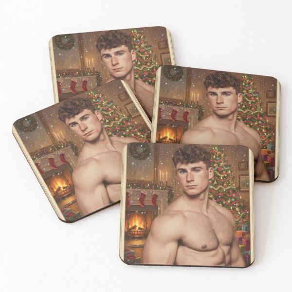 Item preview, Hot Muscular Guy with a Christmas Tree designed and sold by Atlas Kai.