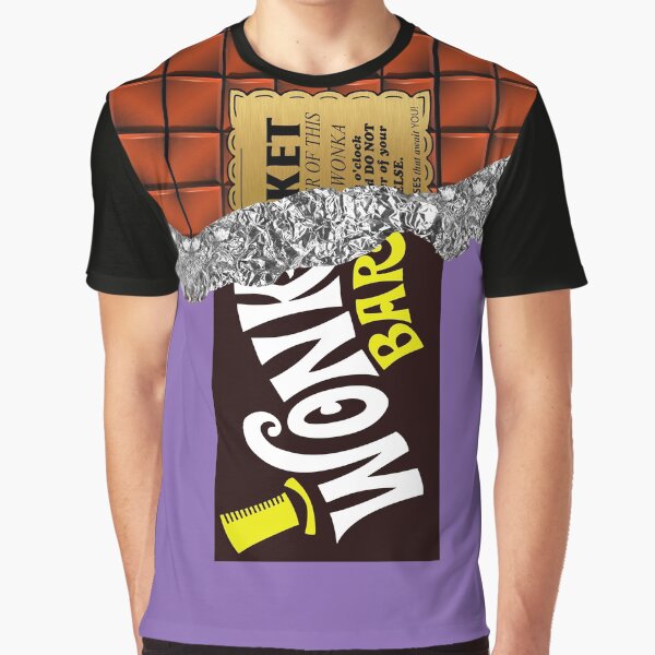 Wonka's Golden Ticket Chocolate Graphic T-Shirt
