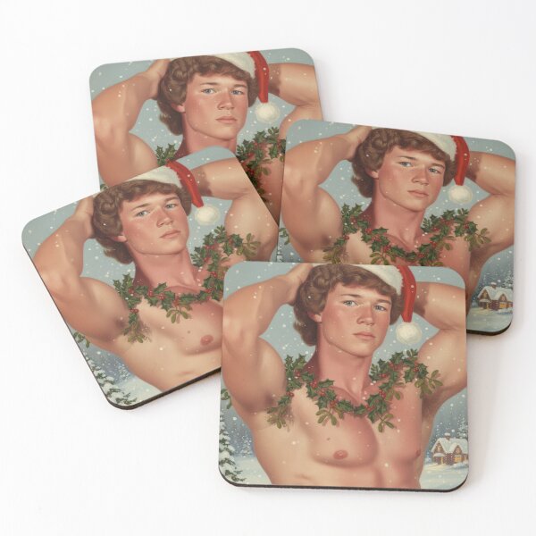 Item preview, Sexy Shirtless Man in a Santa Hat designed and sold by Atlas Kai.