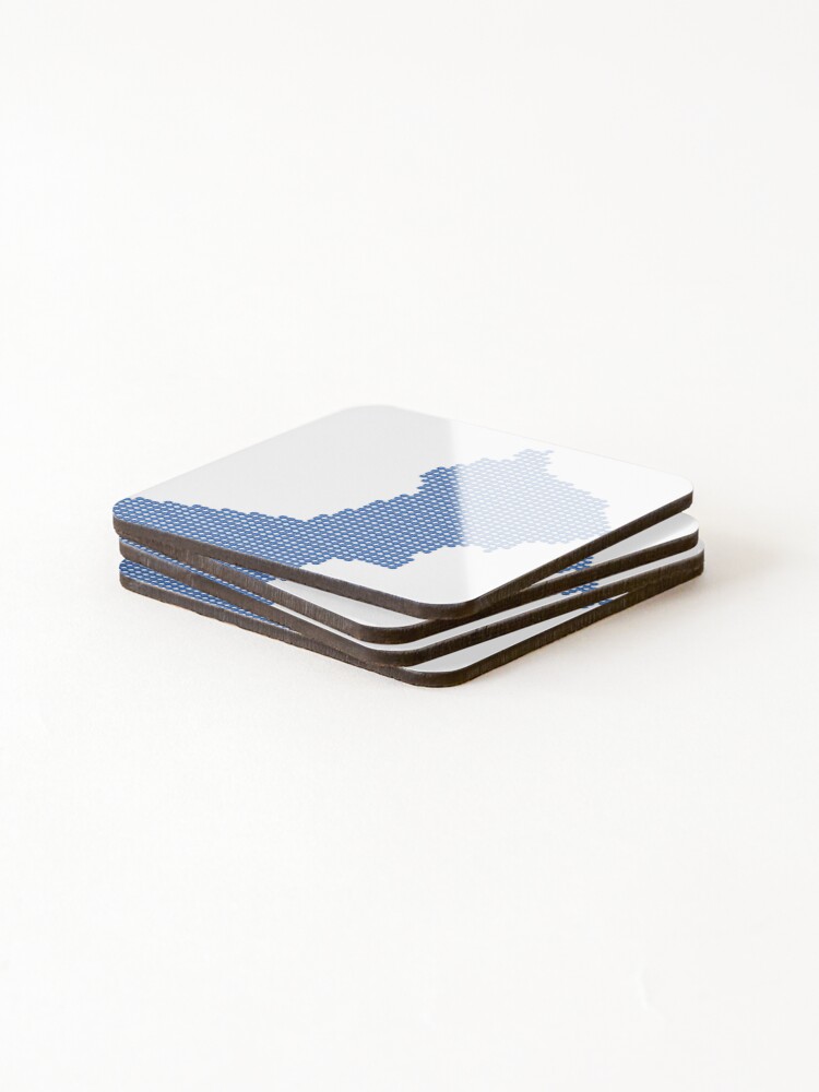 Thumbnail 4 of 5, Coasters (Set of 4), Blue Rhinestone Oman designed and sold by TheIconSmith.