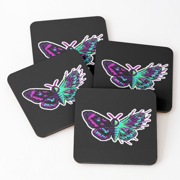 Item preview, Glitch Moth – Pixel Art Neon Wing Corruption designed and sold by Pixel Toad.