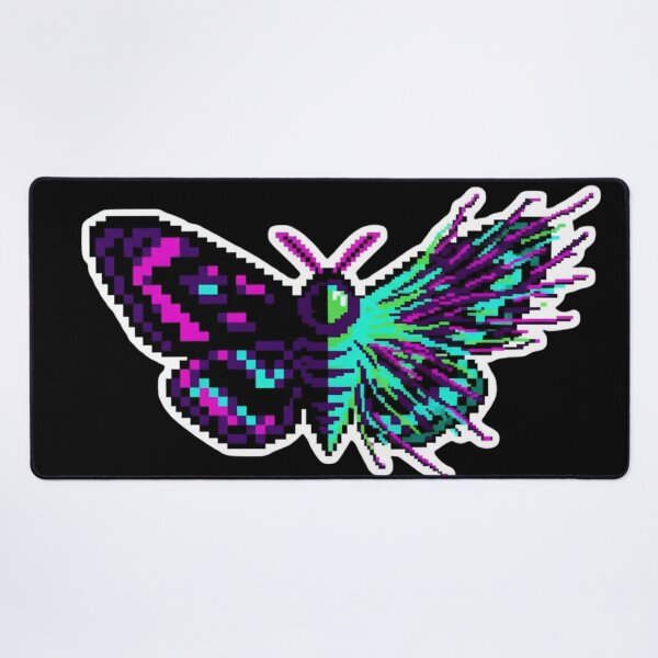 Item preview, Glitch Moth – Pixel Art Neon Wing Corruption designed and sold by Pixel Toad.