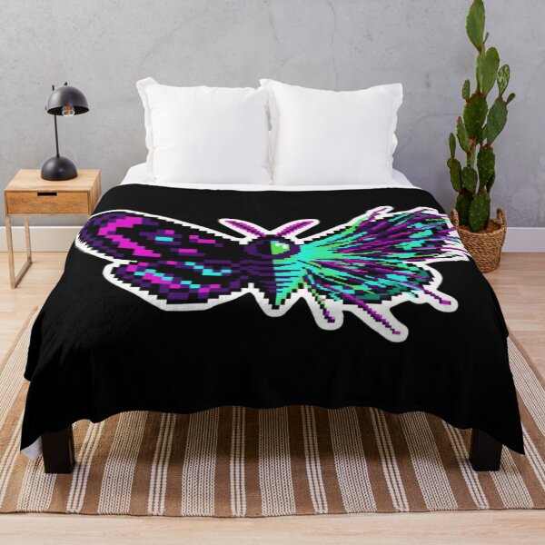 Item preview, Glitch Moth – Pixel Art Neon Wing Corruption designed and sold by Pixel Toad.