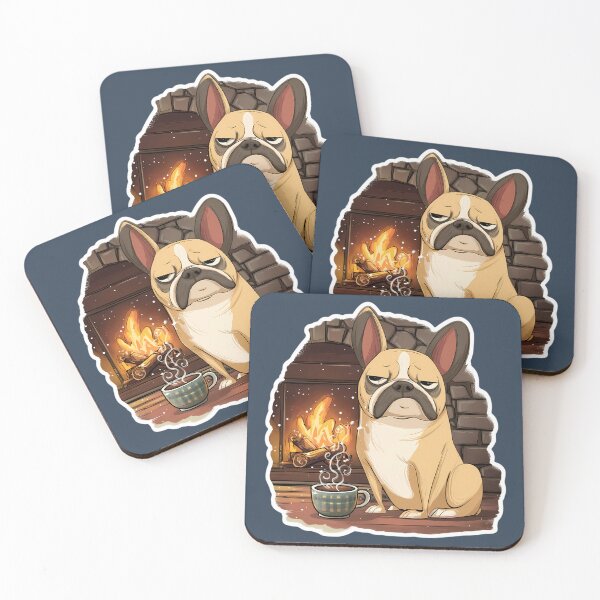 Item preview, Cozy French Bulldog Sticker designed and sold by purrfect pattern.