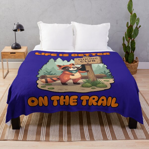 Item preview, Life Is Better On The Trail - Funny Hiking Raccoon designed and sold by INNERSELFART.