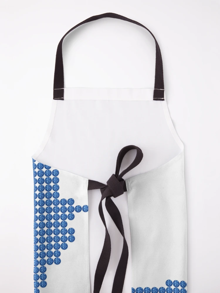 Thumbnail 5 of 6, Apron, Blue Rhinestone Pakistan designed and sold by TheIconSmith.