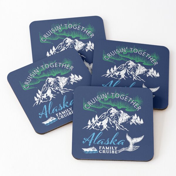 Item preview, Alaska Family Cruise Aurora Borealis – Cruisin' Together Mountain & Whale Art designed and sold by Pingestre.