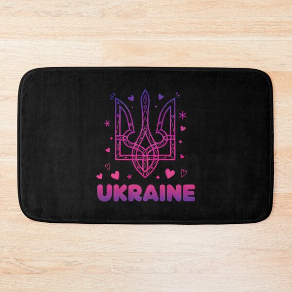 Item preview, Vibrant Gradient Ukrainian Tryzub with Hearts and Text designed and sold by RGShirtWorks.