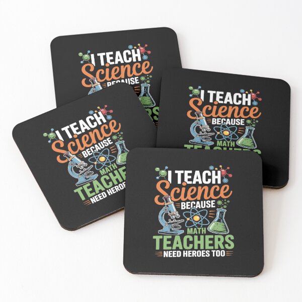 Item preview, I Teach Science Because Math Teachers Need Heroes Too  designed and sold by THagBlue.