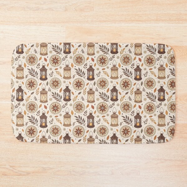 Item preview, Lantern Glow Patchwork | Cozy Nordic Fall designed and sold by Shuga-Design.