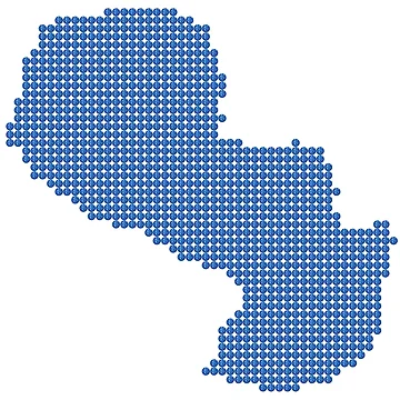 Artwork thumbnail, Blue Rhinestone Paraguay by TheIconSmith