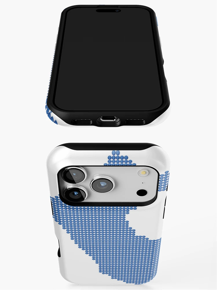 Thumbnail 3 of 4, iPhone Case, Blue Rhinestone Peru designed and sold by TheIconSmith.