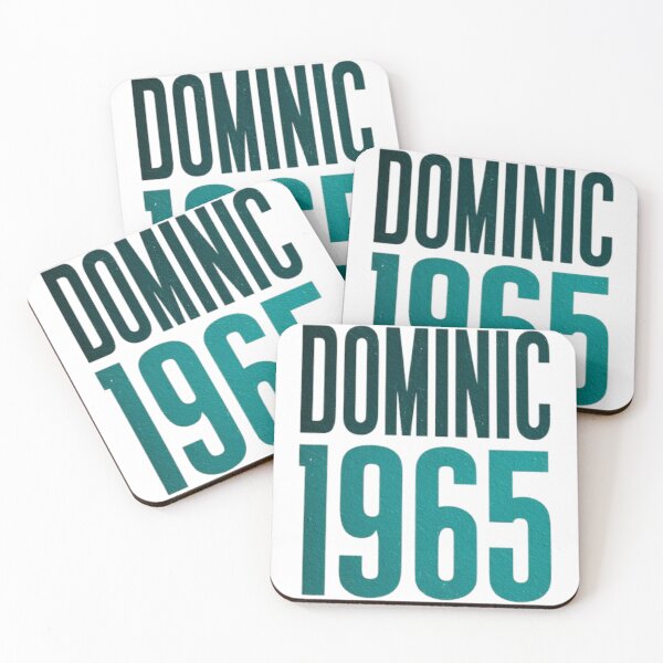 Item preview, Dominic 1965 Retro Vintage Typography designed and sold by AlexLineArt.