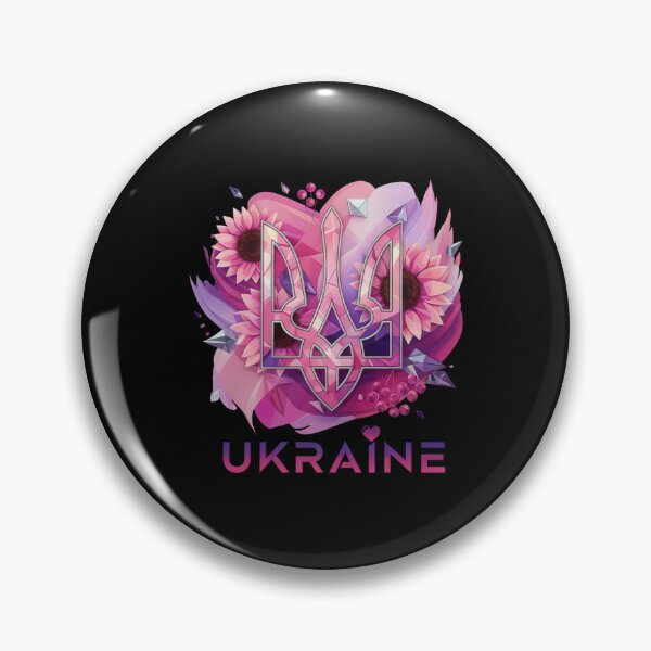 Item preview, Ukrainian Trident with Sunflowers, Berries, and Crystals designed and sold by RGShirtWorks.
