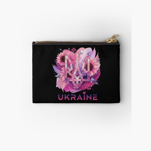 Item preview, Ukrainian Trident with Sunflowers, Berries, and Crystals designed and sold by RGShirtWorks.