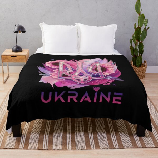 Item preview, Ukrainian Trident with Sunflowers, Berries, and Crystals designed and sold by RGShirtWorks.