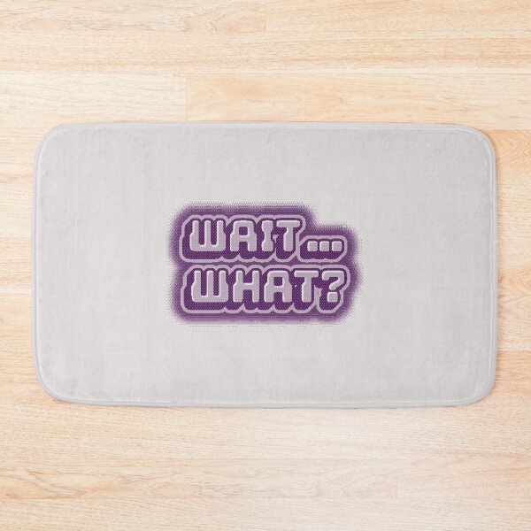 Item preview, Retro Bitmap “Wait… What?” Typography Design designed and sold by trepiu.