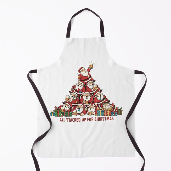 Item preview, All Stacked Up for Christmas – Lazy Santa Tree Humor designed and sold by FelixnRobinus.