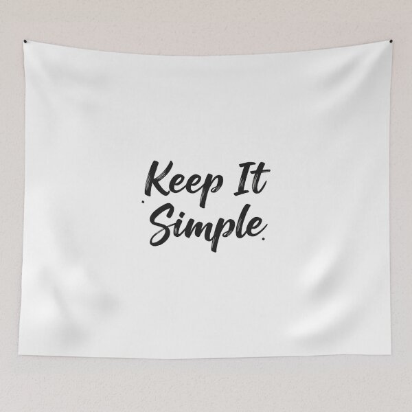 Item preview, Keep It Simple Handwritten Brush Typography designed and sold by Happyfreedom.