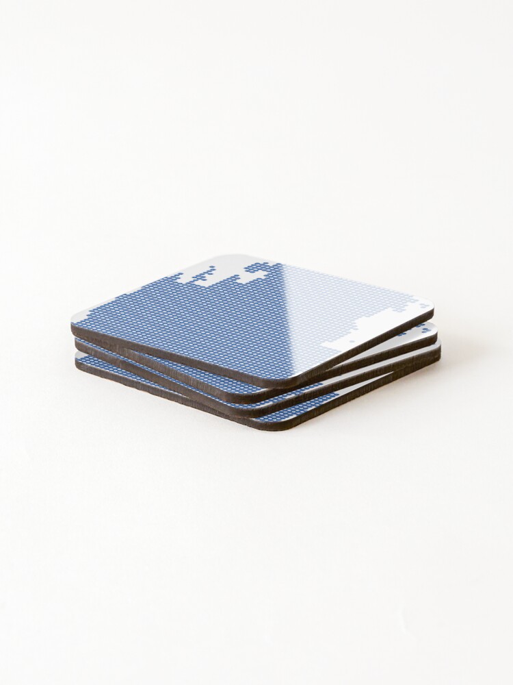 Thumbnail 4 of 5, Coasters (Set of 4), Blue Rhinestone Qatar designed and sold by TheIconSmith.