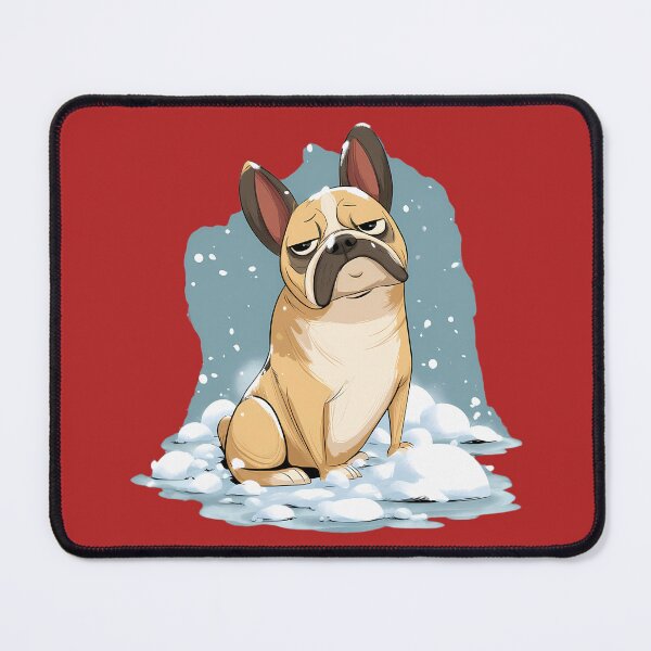 Item preview, French Bulldog in Snow - Cute Frenchie Sticker designed and sold by purrfect pattern.