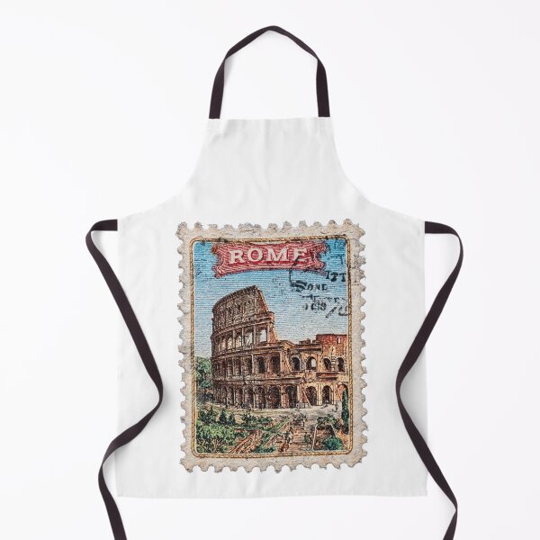 Aperçu de l'œuvre Timbre postal italien - Rome créée et vendue par Sketch-Shack.