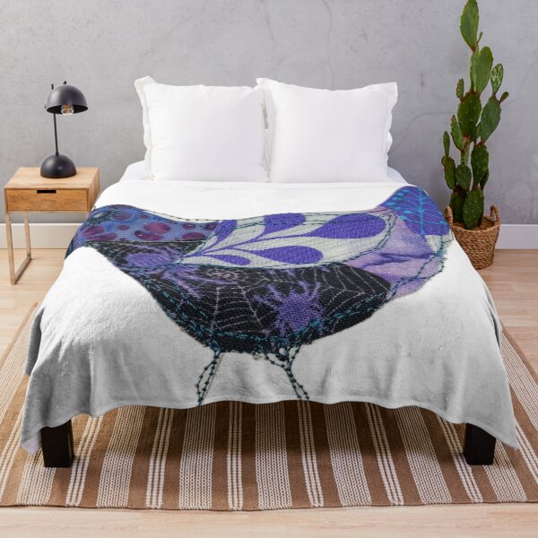 Item preview, Cute quilted funny Bird, Born to stand out! In purple designed and sold by Kandoart.