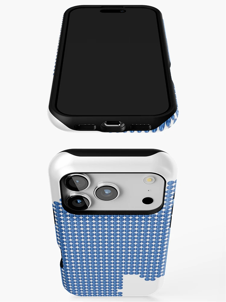 Thumbnail 3 of 4, iPhone Case, Blue Rhinestone Rwanda designed and sold by TheIconSmith.