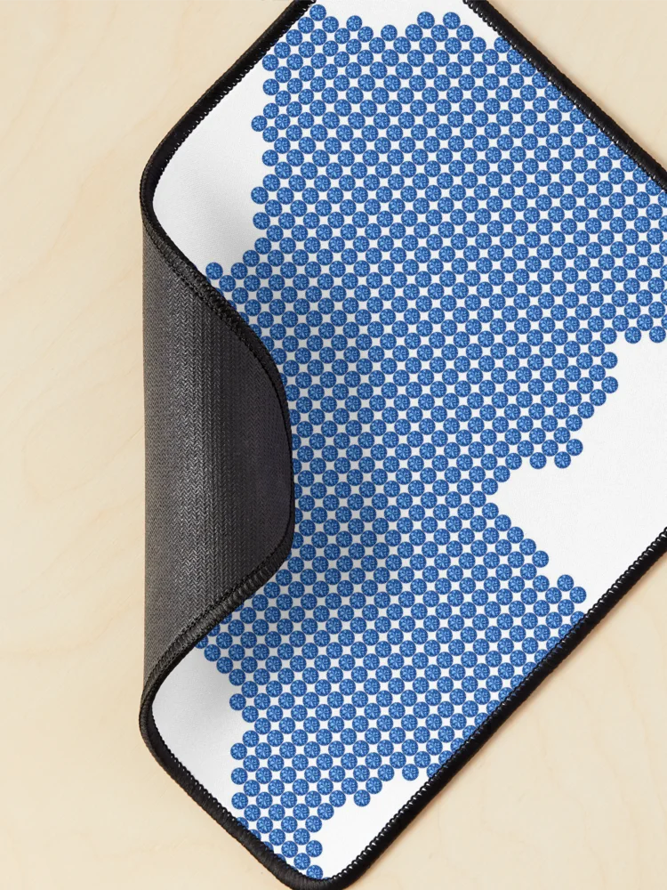 Thumbnail 2 of 5, Mouse Pad, Blue Rhinestone Rwanda designed and sold by TheIconSmith.