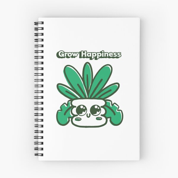 Item preview, Grow Happiness – Positive Quote with Cute Plant Design designed and sold by Ani-24.