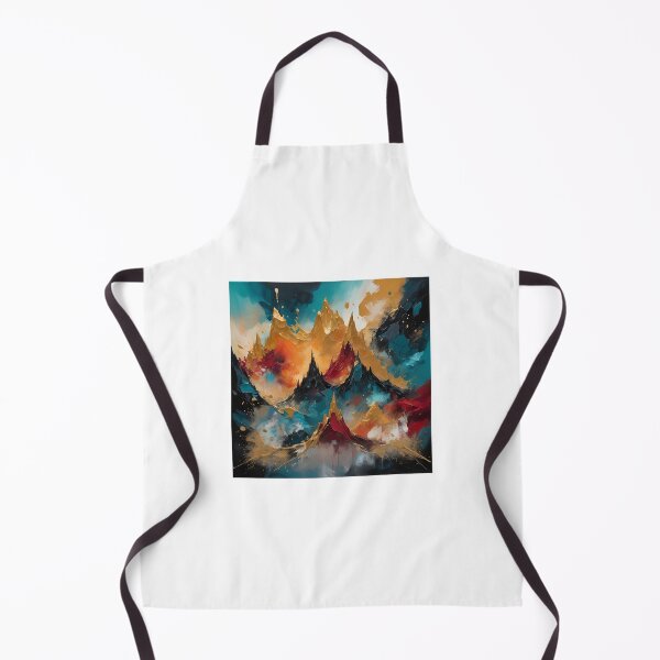 Item preview, Volcanic Gold Burst dramatic abstract  luxurious depth artistic oil painting designed and sold by denakh.